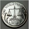 Image 2 : 1984 World Trade Eagle One World Trade Unit 1 ozt .999 Silver