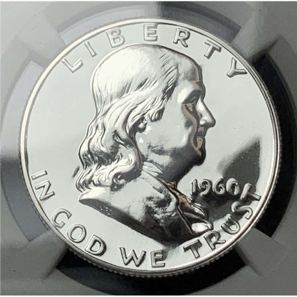 1960 Franklin Silver Half Dollar NGC PF68