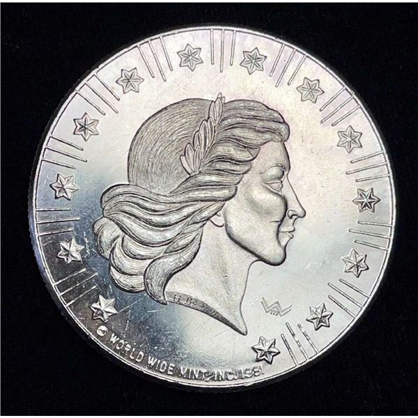 1981 World Wide Mint American Eagle .999 Silver 1 ozt