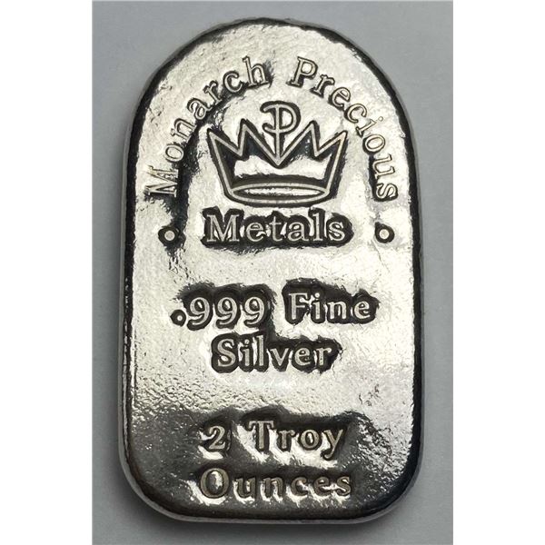 Monarch Precious Metals 2 ozt .999 Silver Bar