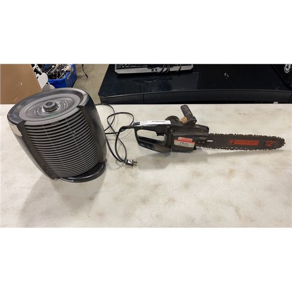 ENERGY SMART HEATER AND ELECTRIC CHAINSAW BOTH WORKING