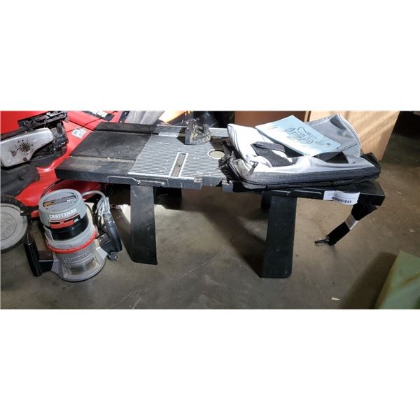 CRAFTSMAN ROUTER WITH ROUTER TABLE WORKING