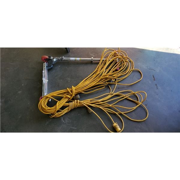 100FT EXTENTION CORD WITH 50FT EXTENTIONCORD AND RAZOR SCOOTER