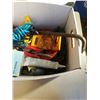 Image 3 : BOX OF ASSORTED TOOLS AND MULTIMETER