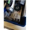 Image 4 : BIN OF HARDWARE FASTENERS, ELECTRIC DRILL AND MORE