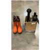 Image 1 : BOOT DRIER AND SIZE 12 STEEL TOE W/ METAL CLEAT VIKING BOOT