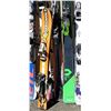 Image 5 : LOT OF KIDS AND ADULT SKIS W/ BINDINGS AND POLES