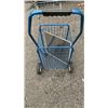 Image 2 : PERSONAL SHOPPING CARTS WITH FOLDING WALKER AND MOOSE CROSSING METAL SIGN