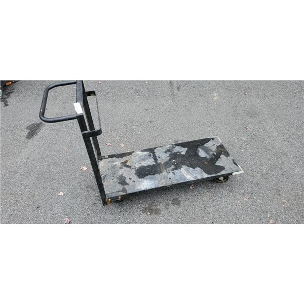 INDUSTRIAL STEEL SHOP CART SOLID BOTTOM