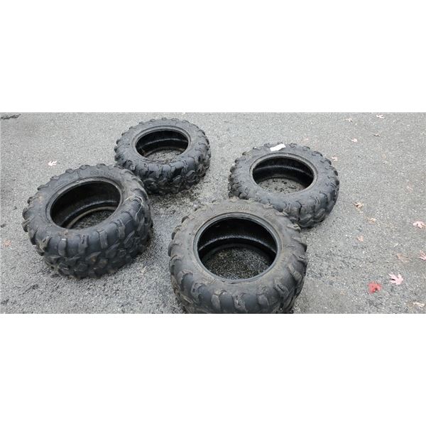 SET OF 14 INCH ATV TIRES