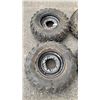 Image 2 : SET OF 12 INCH ATV TIRES ON RIMS 25 X 10 - WILL FIT POLARIS