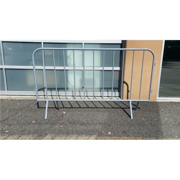 48  X 77  STANDING METAL BARRIER CAN BE HOOKED TOGETHER WITH OTHERS