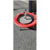 Image 1 : EXERCISE TRAMPOLINE WITH WEIGHTED PATIO UMBRELLA STAND