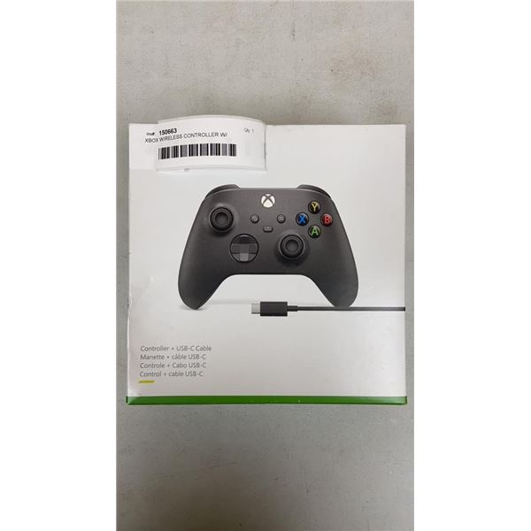 XBOX WIRELESS CONTROLLER W/ WIRELESS ADAPTER - TESTED WORKING