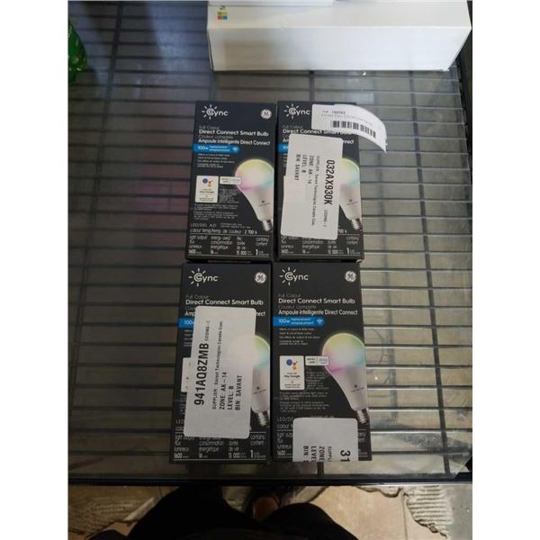 4 CYNC FULL COLOR LIGHT BULBS - RETAIL $92