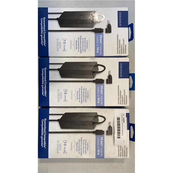 3 UNIVERSAL LAPTOP CHARGERS