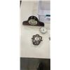 Image 2 : LOT OF MINIATURE CLOCKS,