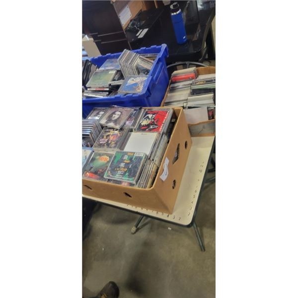 3 BOXES OF ASSORTED ROCK CD'S