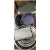 Image 2 : BOX OF KITCHEN ITEMS AND MIXING BOWLS