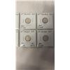 Image 4 : 7 CANADIAN SILVER DIMES (.800) 1949-1952 LAST GEORGE VI; 1953-55 FIRST ELIZABETH II