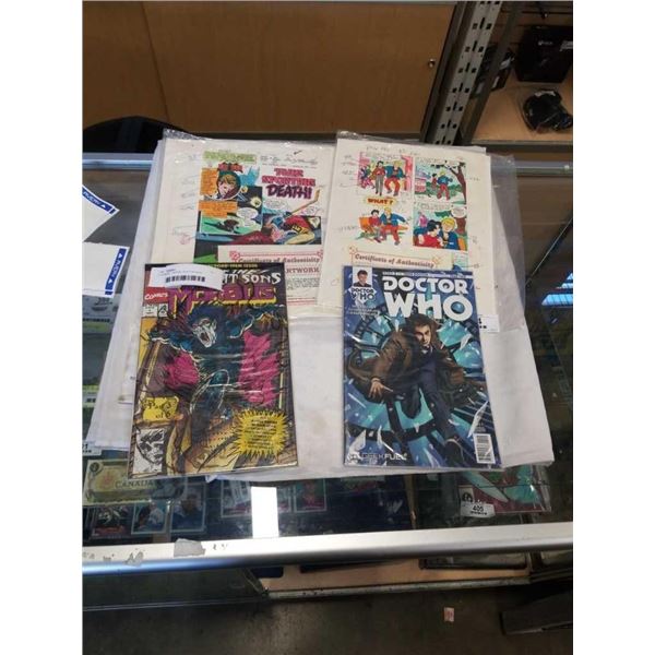 4 COMICS - ARCHIE, DOCTOR WHO, MORBIUS, AND THIS SORTING DEATH