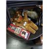 Image 1 : VINTAGE STUFFED ANIMALS AND MARIONETTE DOLL