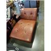 Image 1 : EQ3 LEATHER CHAISE LOUNGE CHAIR