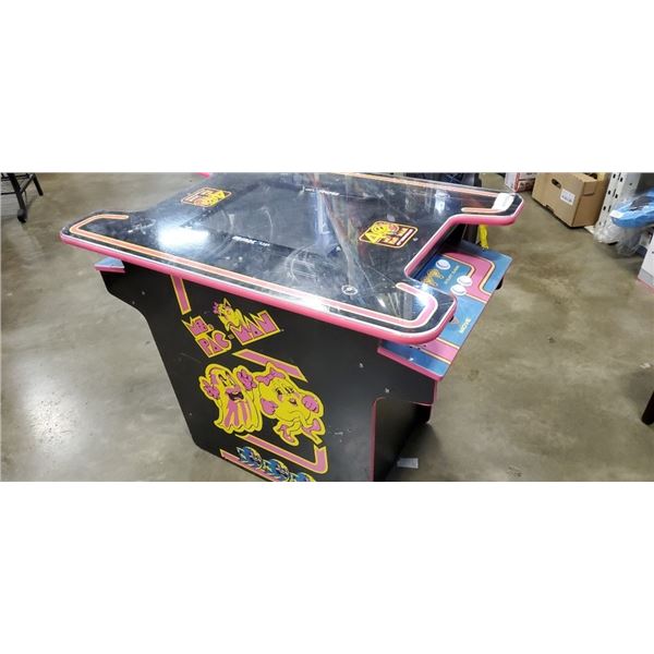 ARCADE 1UP MS PAC MAN , CUT POWER CORD, UNTESTED