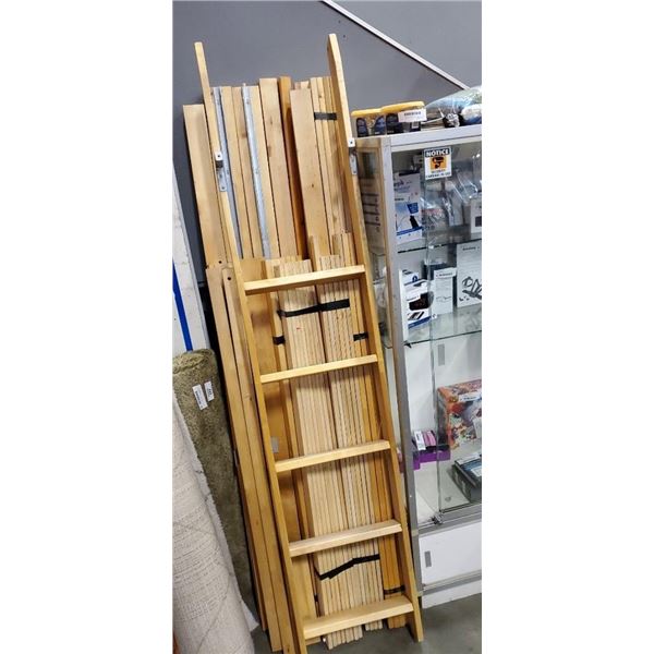 PINE LOFT BED TWIN SIZE WITH ALL HARDWARE COMPLETE