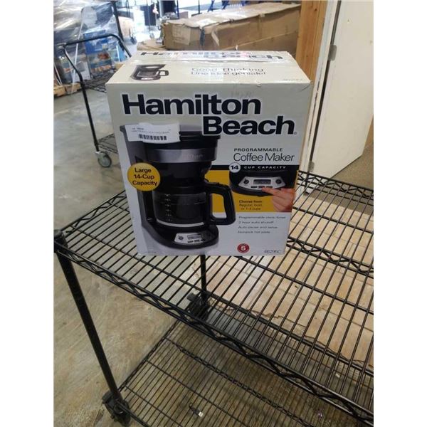 HAMILTON BEACH 14CUP COFFEE MAKER TESTED AND WORKING - RETAIL $74