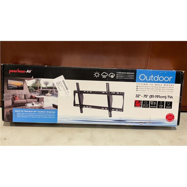 PEERLESS OUTDOOR CORROSION RESISTANT TILTING TV WALL MOUNT FOR TV 32 INCHES - 75 INCHES