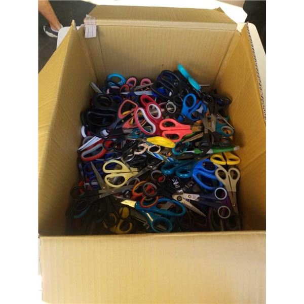 LARGE BOX OF ASSORTED SCISSORS