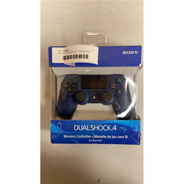 PLAYSTATION 4 MIDNIGHT DUALSHOCK CONTROLLER - TESTED AND WORKING