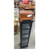Image 2 : 4 FOOT LEATHER PHOT ALBUM STORAGE UNIT AND WOOD STORAGE BOX