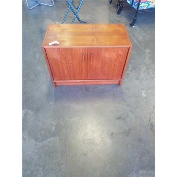 2 DOOR TEAK CABINET