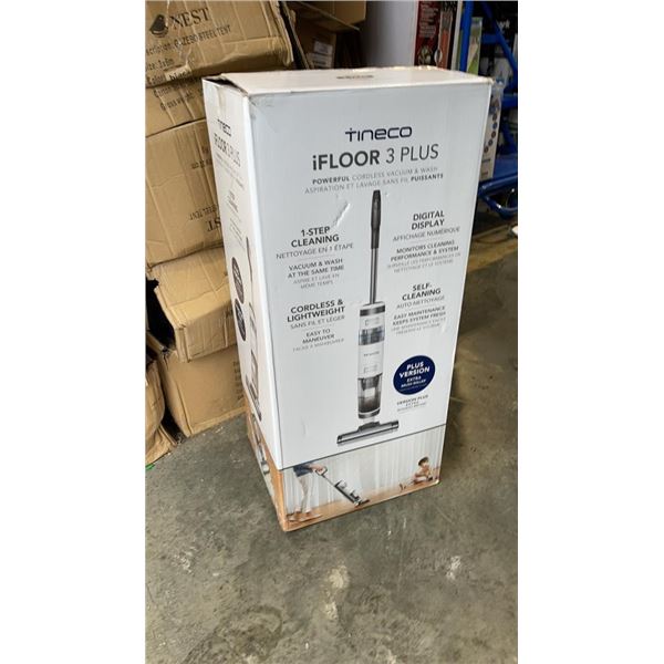 TINECO IFLOOR 3 PLUS CORDLESS VACUUM AND WASH TESTED AND WORKING - RETAIL $399