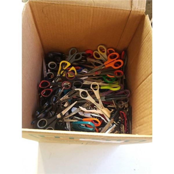 LARGE BOX OF ASSORTED SCISSORS