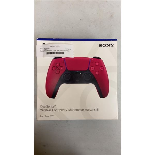 PLAYSTATION 5 PS5 COSMIC RED DUAL SENSE CONTROLLER TESTED AND WORKING