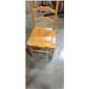 Image 2 : SOLID PINE DINING TABLE W/ 6 CHAIRS - 2 ARE CAPTAIN CHAIRS