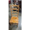 Image 3 : SOLID PINE DINING TABLE W/ 6 CHAIRS - 2 ARE CAPTAIN CHAIRS