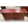 Image 2 : CHERRY FINISH 6 DRAWER DRESSER