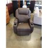 Image 1 : BROWN LEATHER MASSAGE THEATRE RECLINER WORKING