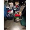 Image 1 : 3 TOTES OF CHRISTMAS LIGHTS AND DECORATIONS