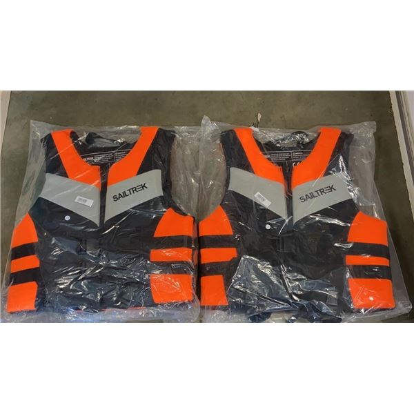 2 NEW SAILTREK SIZE XXL LIFE JACKETS