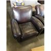 Image 2 : 2 BROWN RECLINING ARMCHAIRS