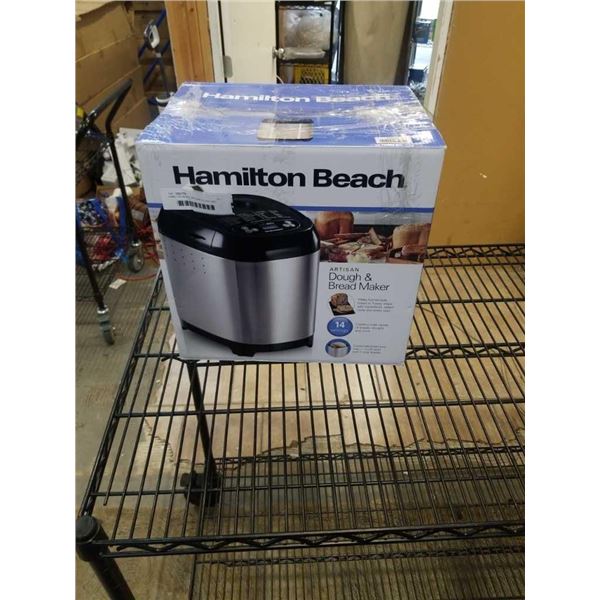 HAMILTON BEACH ARTISAN DOUGH AND BREAD MAKER TESTED AND WORKING - RETAIL $149