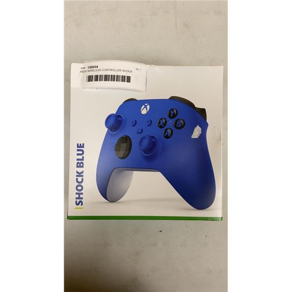 XBOX WIRELESS CONTROLLER SHOCK BLUE - TESTED WORKING