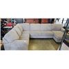 Image 1 : AS NEW SANDYS FURNITURE 3 PIECE GREY FABRIC SECTIONAL SOFA RETAIL $3800