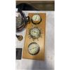 Image 2 : LOT OF COLLECTIBLE SILVERWARE, METAL FIGURINES, AND BAROMETER