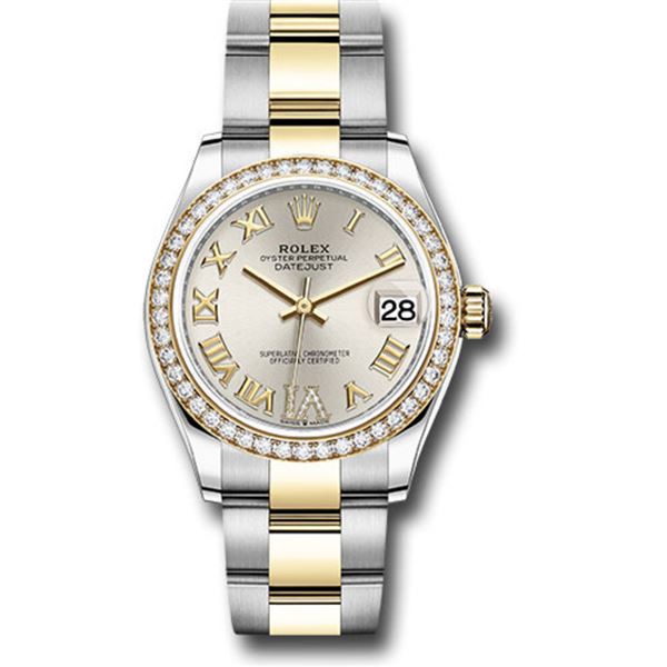 Rolex 31MM SS/YG Datejust with Diamond Bezel Model # 278383RBR